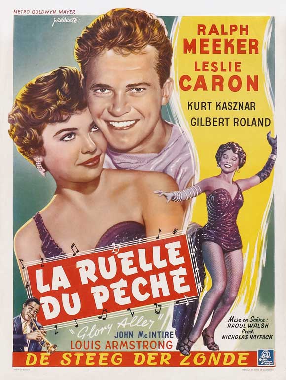 Leslie Caron 6 scan Glory Alley poster