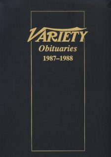 Variety Obituaries Vol 12 1987-1988