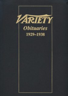 Variety Obituaries Vol 2 1929-1938