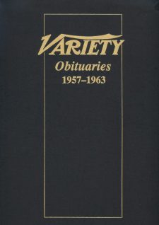 Variety Obituaries Vol 5 1957-1963