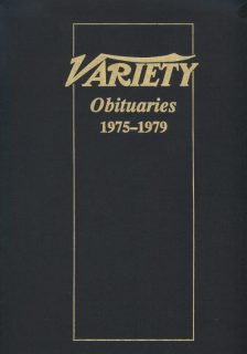 Variety Obituaries Vol 8 1975-1979