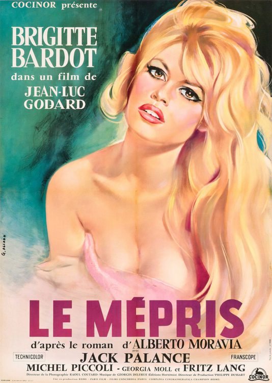 Le mépris poster